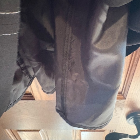 Zara $50 Black Pinafore Mini Skirt Suspenders Contrast Stitching Silver Buttons - Picture 5 of 11